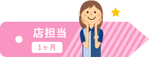 店担当 1ヶ月